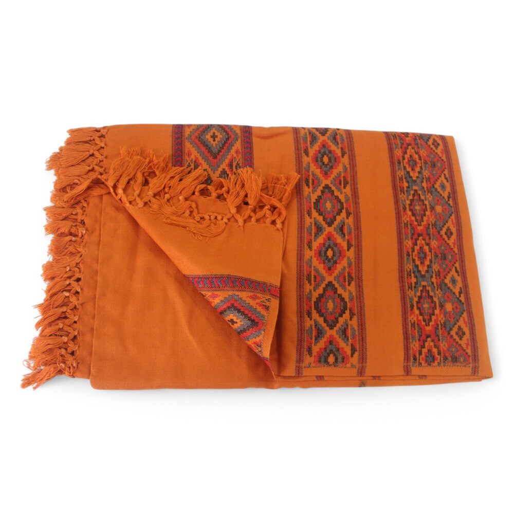 6719 Handloom Wool Meditation Shawl, Oversized Wrap Throw, Gift For Men